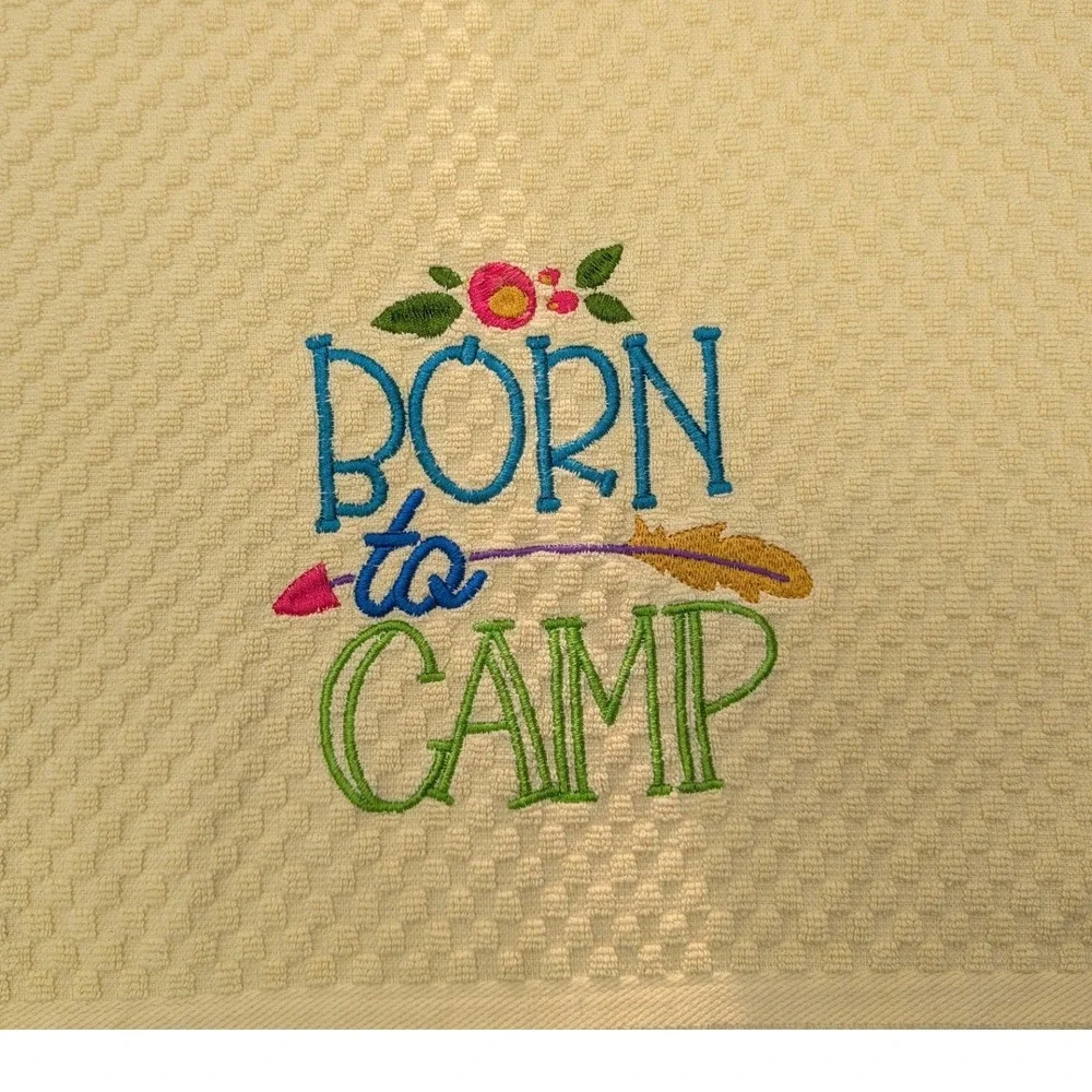 Born to Camp Kitchen Bath Bar Hand Towel